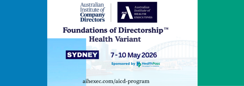 AICD Foundations of Directorship™ – Health Variant Listing Image